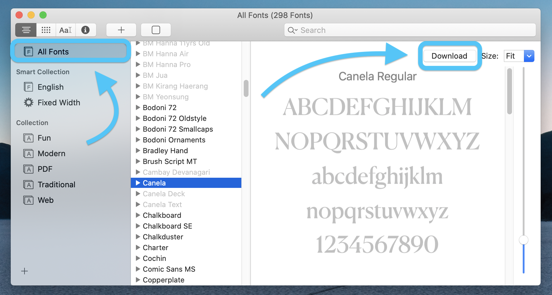 world 2016 for mac default font